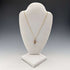 Early 20th Century British Antique 9ct Gold & Red Stone Fob Necklace
