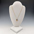 1987 British Vintage 9ct Gold Oval Locket Pendant Necklace