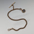 Antique British Gold-Plated Albert Chain 9ct Gold Two-Tone Swivel Fob