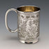 Antique British silver plate mug from Deykin & Sons, circa 1900