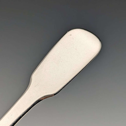 1835 British antique sterling silver tea caddy spoon by John, Henry & Charles Lias