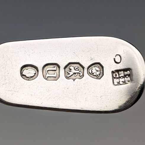 1835 British antique sterling silver tea caddy spoon by John, Henry & Charles Lias