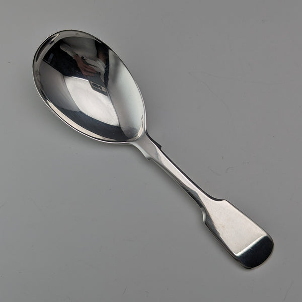 1829 British antique sterling silver tea caddy spoon by John, Henry & Charles Lias