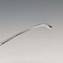 1850 British antique sterling silver tea caddy spoon Chawner & Co.