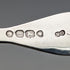 1850 British antique sterling silver tea caddy spoon Chawner & Co.
