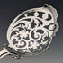 1911 British antique sterling silver serving spoon pair 104g Martin, Hall & Co