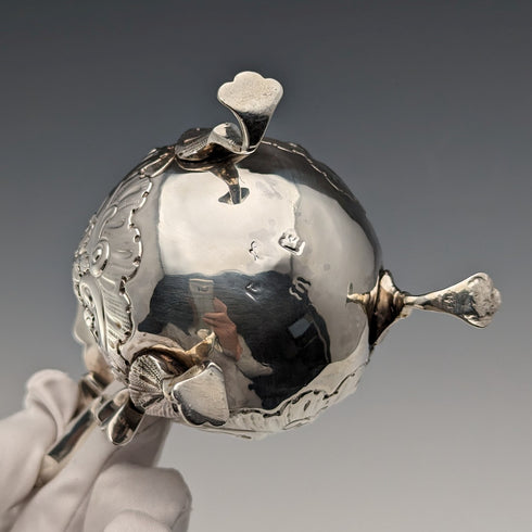 1755年 英国アンティーク 純銀製クリームジャグ 75g Daniel Shaw