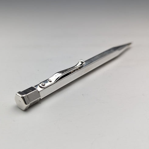 1959 British Yard O'Red Sterling Silver Hexagonal Propelled Pencil in Case