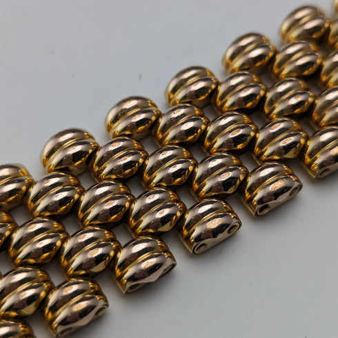 スイス ヴィンテージ ゴールドプレート製 パンサーリンク ブレスレット