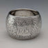 Anillo para servilleta de plata de ley, antiguo, británico, de 1886, 22 g