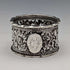 1897 British antique sterling silver openwork napkin ring, 27g, Thomas Hayes