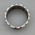 1897 British antique sterling silver openwork napkin ring, 27g, Thomas Hayes