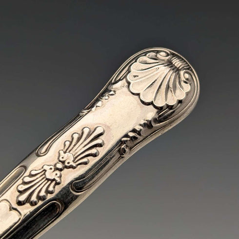 1890年 英国アンティーク 純銀製 デザートカトラリーペア 67g Walker&Hall