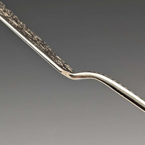 1895年頃 英国アンティーク 純銀製 バターナイフ 48g Wakely&Wheeler