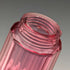 1910 British antique cranberry glass sugar caster with pure silver lid, Hukin & Heath