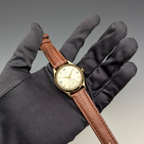 1958 年英國 Garrard K9 純金丹尼森錶殼男錶帶盒翻新