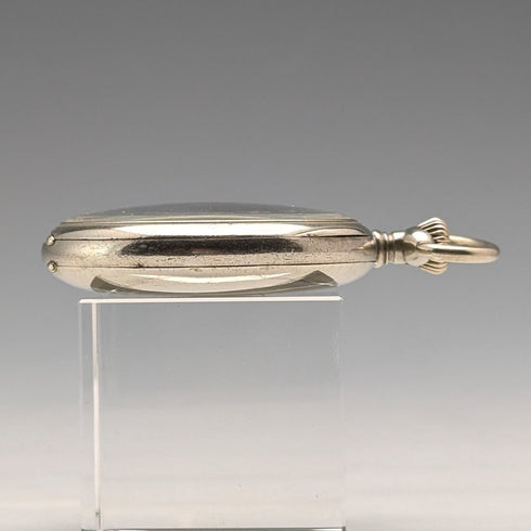 1918年頃 アンティーク IWCシャフハウゼン 懐中時計 ニッケルシルバーケース 整備済