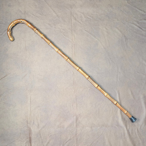 古董男士竹製彎柄手杖 87 厘米