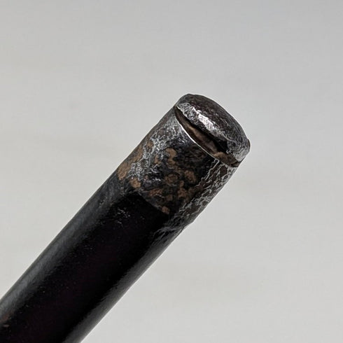 1897 年英國古董男士純銀裝飾 L 角手柄手杖 83 厘米