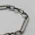Circa 1900 British antique sterling silver Albert chain, 46g, sterling silver eagle & natural stone fob