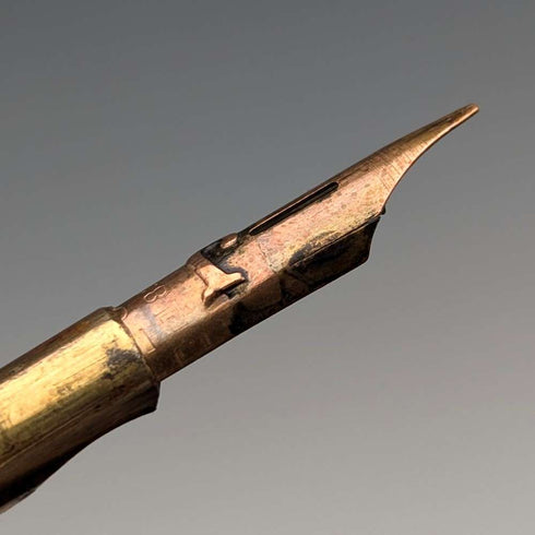 Circa 1900 Antique Gold-plated Retractable Pencil & Dip Pen