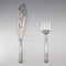 1850 British antique pure silver fish server pair, 370g total, HJ Lias&Son