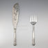1850 British antique pure silver fish server pair, 370g total, HJ Lias&Son