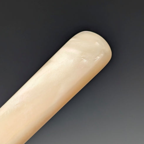 1900年 英国アンティーク 純銀ブレード 白蝶貝ハンドル デザートカトラリー6ペアセット Atkin Brothers