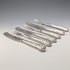 1836 British antique pure silver fish cutlery, 3 pairs, total weight 319g, Charles Needham