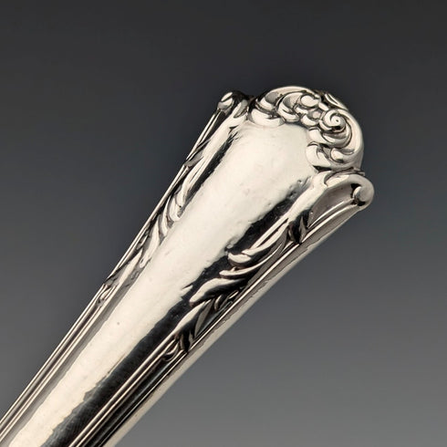 1860年頃 英国アンティーク 純銀ハンドル フィッシュカトラリー 6ペア Aaron Hadfield