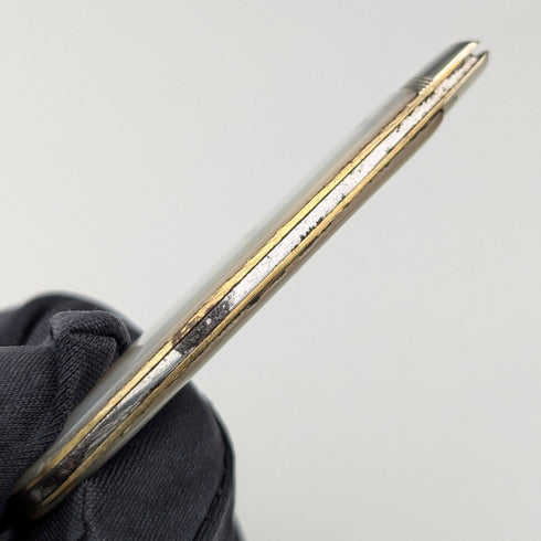 1904 British antique white mother-of-pearl handle and pure silver button hook by John Holmes