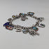 1970s British vintage sterling silver charm bracelet 30g