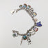 1970s British vintage sterling silver charm bracelet 30g