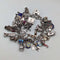 1970s British vintage sterling silver charm bracelet, 89g