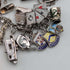 1970s British vintage sterling silver charm bracelet, 89g
