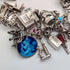 1970s British vintage sterling silver charm bracelet, 89g