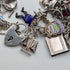 1970s British vintage sterling silver charm bracelet, 89g