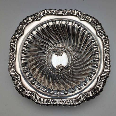 Set of 6 vintage British silver plate bowl dishes