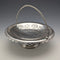Circa 1900 British antique silver plate basket with movable handle Roberts & Belk