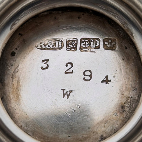 Circa 1900 British antique silver plate basket with movable handle Roberts & Belk