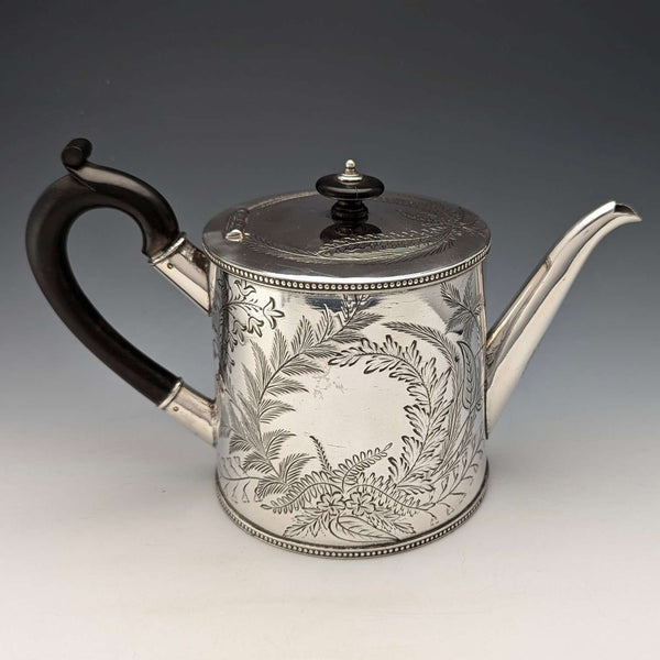 約 1890 年英國古董鍍銀茶壺 Joseph Ridge