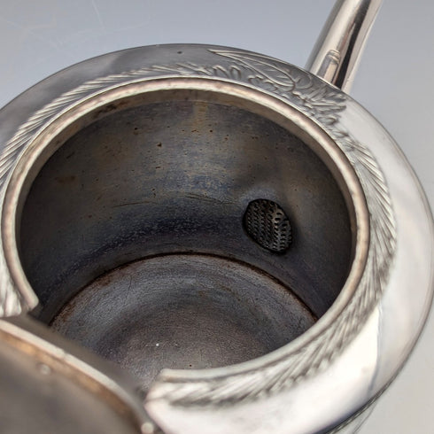 1890年頃 英国アンティーク シルバープレート製ティーポット Joseph Ridge