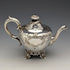 Antique British silver plate small teapot from around 1840