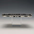 1901 British antique sterling silver double door card case 103g William Aitken