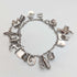 1970s British vintage sterling silver charm bracelet, 32g