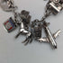 1970s British vintage sterling silver charm bracelet, 32g