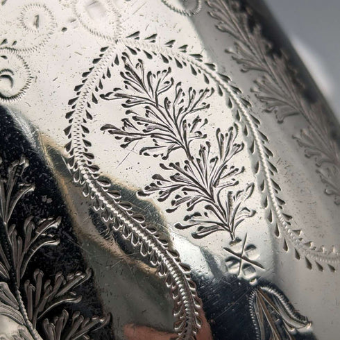 1868 British antique sterling silver mug 135g Arthur Sibley