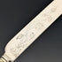 1882 British Antique Silver Plate Cutlery Set of 6 Pairs with Carved Blades, Elkington