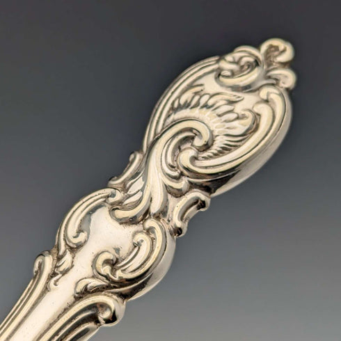 1882年 英国アンティーク シルバープレート カトラリー6ペアセット 彫刻ブレード Elkington