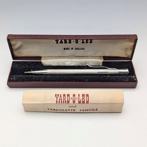 1954 英國 Yard O' 紅色純銀自動鉛筆帶筆芯和筆盒